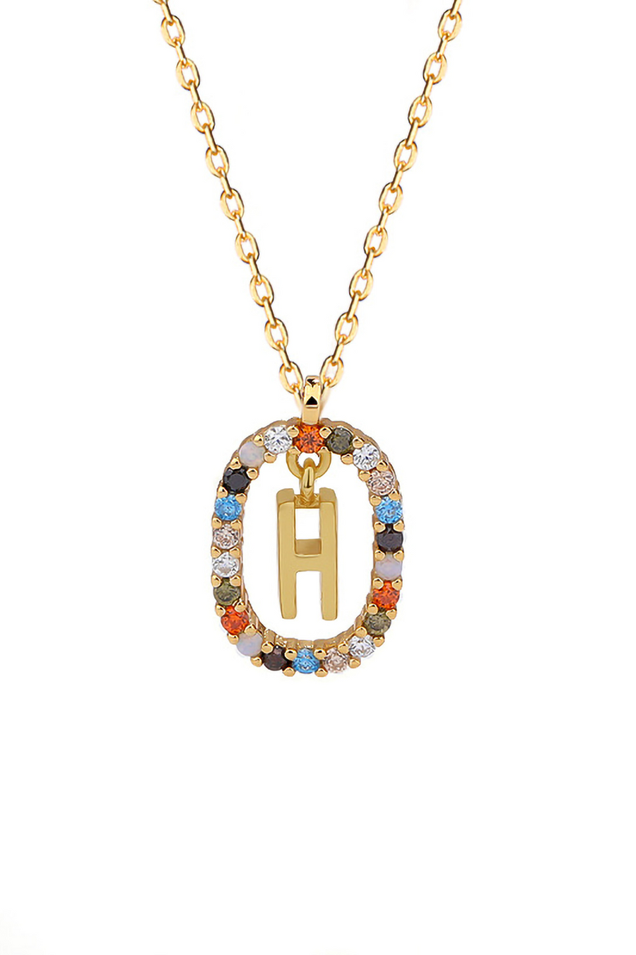 H hot sale initial necklace